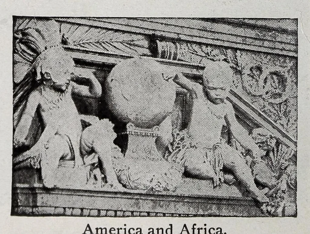 An illustration from A practical guide to the Library of Congress paintings : with 92 key pictures and other illustrations and the library quotations, 1903, leaf 14
