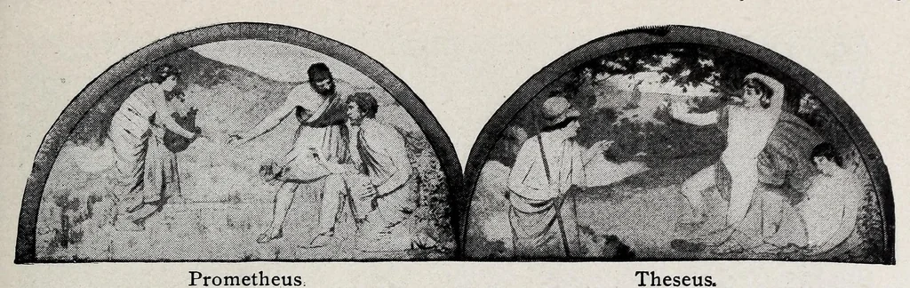 An illustration from A practical guide to the Library of Congress paintings : with 92 key pictures and other illustrations and the library quotations, 1903, leaf 19