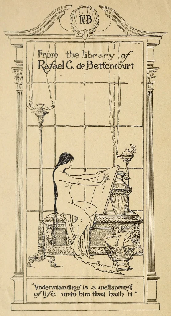 An illustration from A practical guide to the Library of Congress paintings : with 92 key pictures and other illustrations and the library quotations, 1903, leaf 2