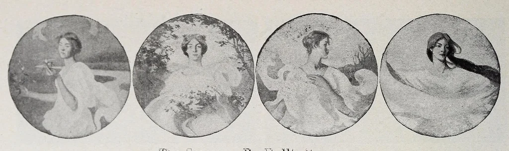 An illustration from A practical guide to the Library of Congress paintings : with 92 key pictures and other illustrations and the library quotations, 1903, leaf 34