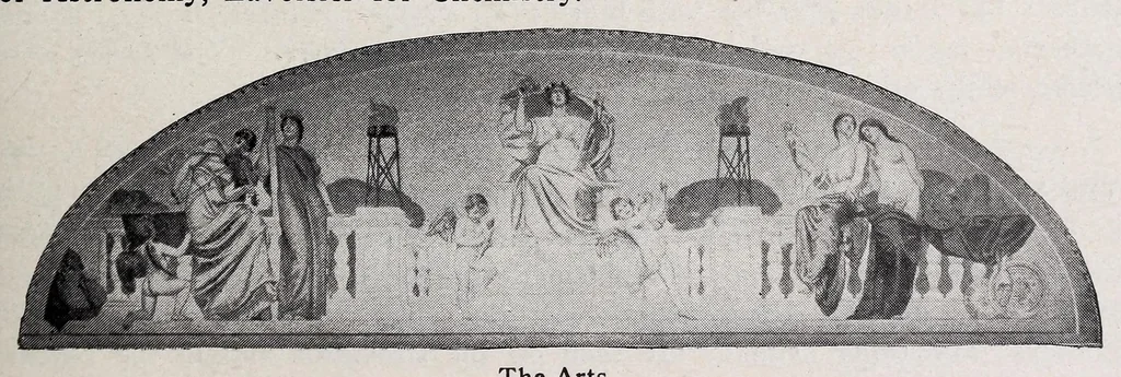 An illustration from A practical guide to the Library of Congress paintings : with 92 key pictures and other illustrations and the library quotations, 1903, leaf 35
