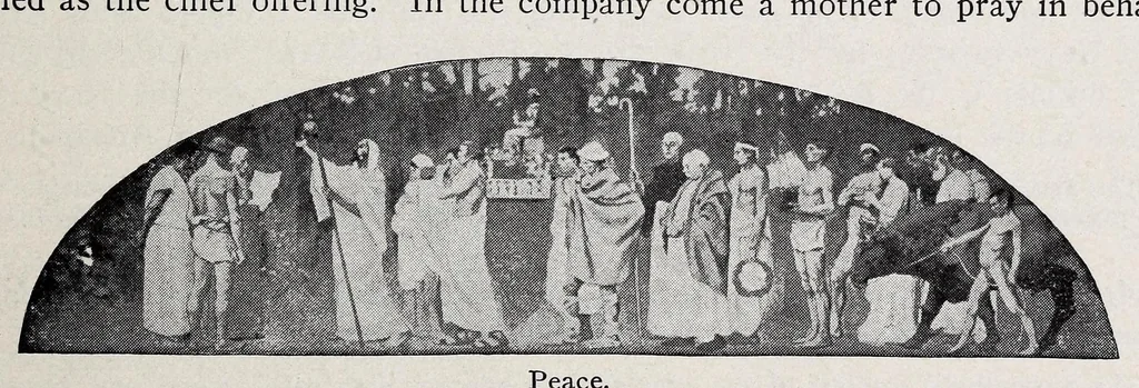 An illustration from A practical guide to the Library of Congress paintings : with 92 key pictures and other illustrations and the library quotations, 1903, leaf 37