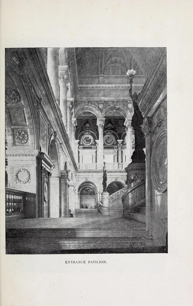 An illustration from A practical guide to the Library of Congress paintings : with 92 key pictures and other illustrations and the library quotations, 1903, leaf 47