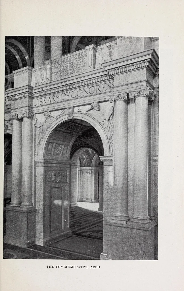 An illustration from A practical guide to the Library of Congress paintings : with 92 key pictures and other illustrations and the library quotations, 1903, leaf 49