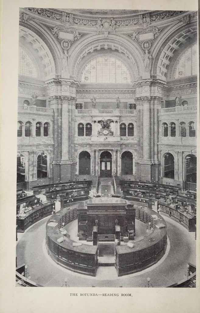 An illustration from A practical guide to the Library of Congress paintings : with 92 key pictures and other illustrations and the library quotations, 1903, leaf 6