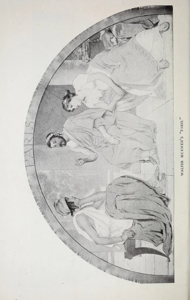 An illustration from A practical guide to the Library of Congress paintings : with 92 key pictures and other illustrations and the library quotations, 1903, leaf 60