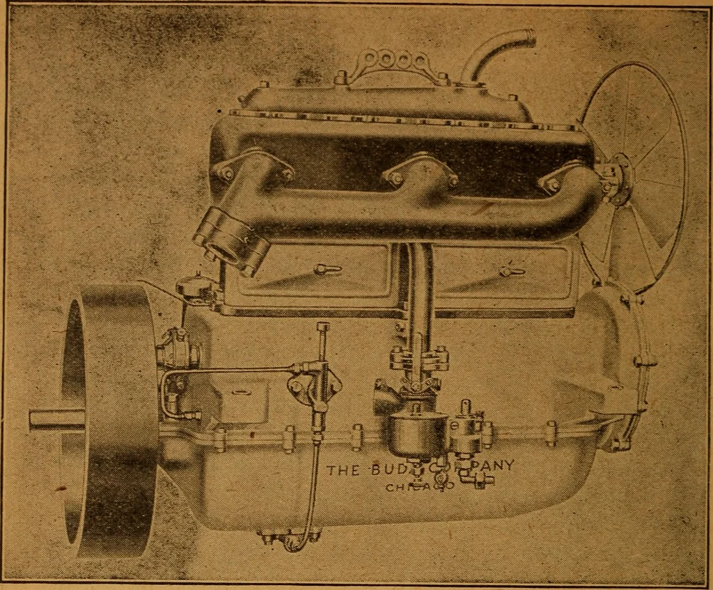 An illustration from Practical hand book of gas, oil and steam engines, stationary, marine, traction; gas burners, oil burners, etc.; farm, traction, automobile, locomotive; a simple, practical and comprehensive book on the construction, operation and repair of all kinds of engines, 1916, leaf 107