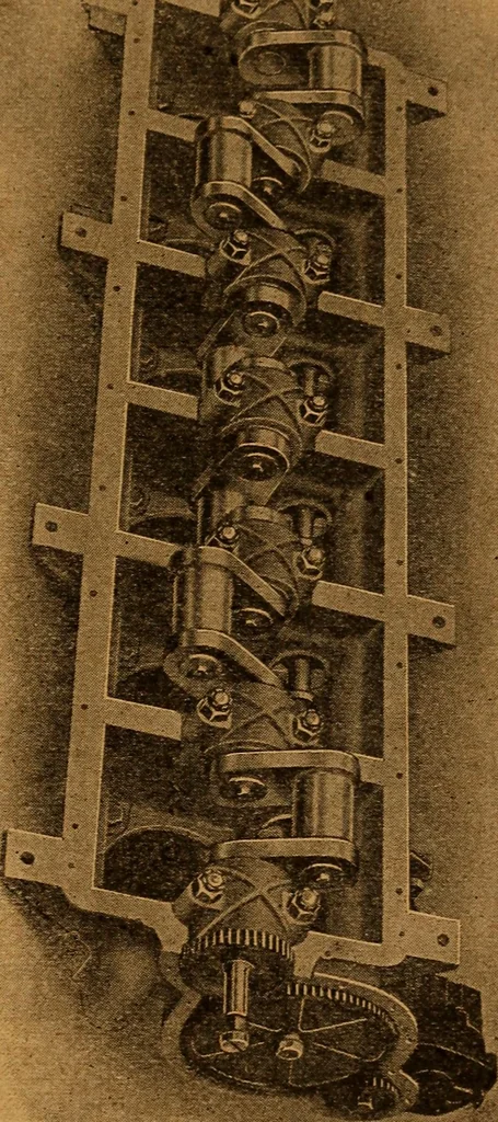 An illustration from Practical hand book of gas, oil and steam engines, stationary, marine, traction; gas burners, oil burners, etc.; farm, traction, automobile, locomotive; a simple, practical and comprehensive book on the construction, operation and repair of all kinds of engines, 1916, leaf 136