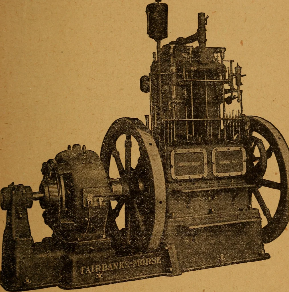 An illustration from Practical hand book of gas, oil and steam engines, stationary, marine, traction; gas burners, oil burners, etc.; farm, traction, automobile, locomotive; a simple, practical and comprehensive book on the construction, operation and repair of all kinds of engines, 1916, leaf 14