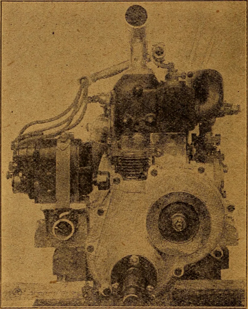 An illustration from Practical hand book of gas, oil and steam engines, stationary, marine, traction; gas burners, oil burners, etc.; farm, traction, automobile, locomotive; a simple, practical and comprehensive book on the construction, operation and repair of all kinds of engines, 1916, leaf 17