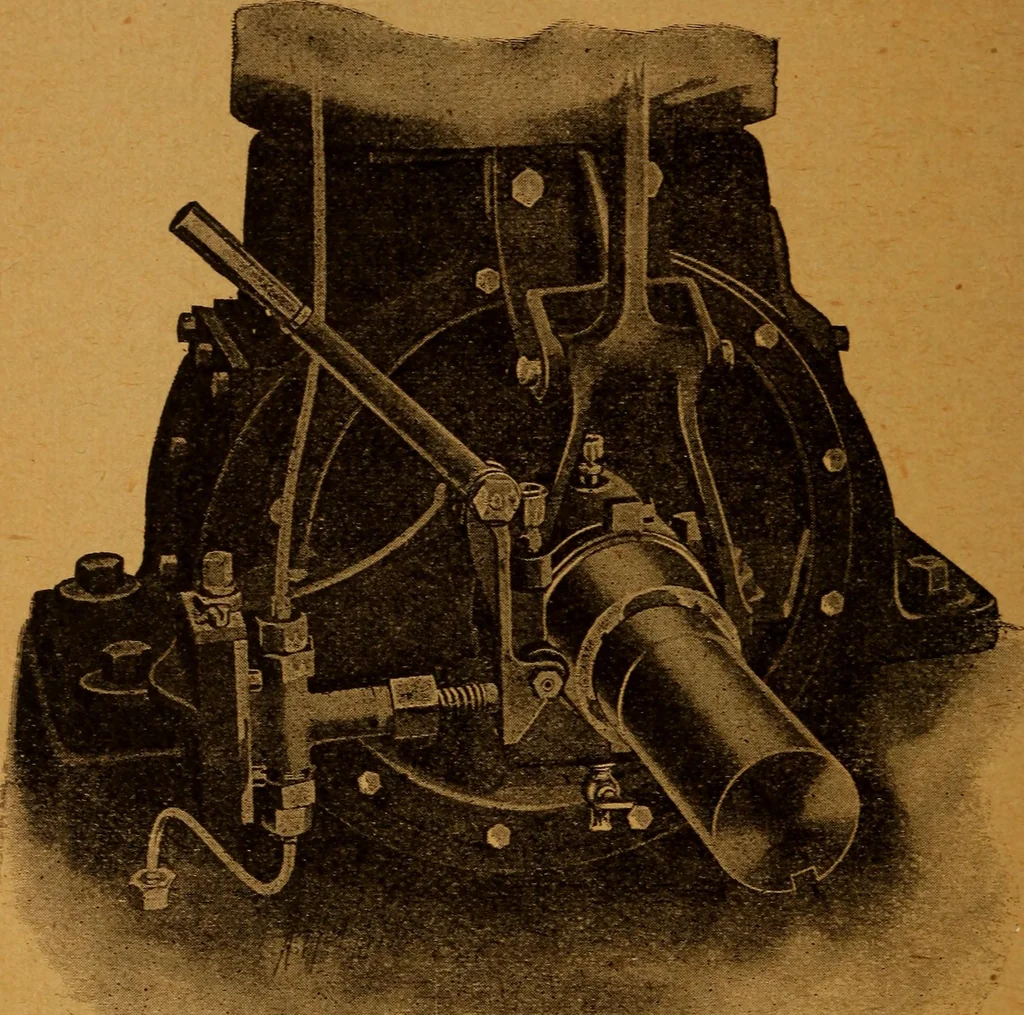 An illustration from Practical hand book of gas, oil and steam engines, stationary, marine, traction; gas burners, oil burners, etc.; farm, traction, automobile, locomotive; a simple, practical and comprehensive book on the construction, operation and repair of all kinds of engines, 1916, leaf 197