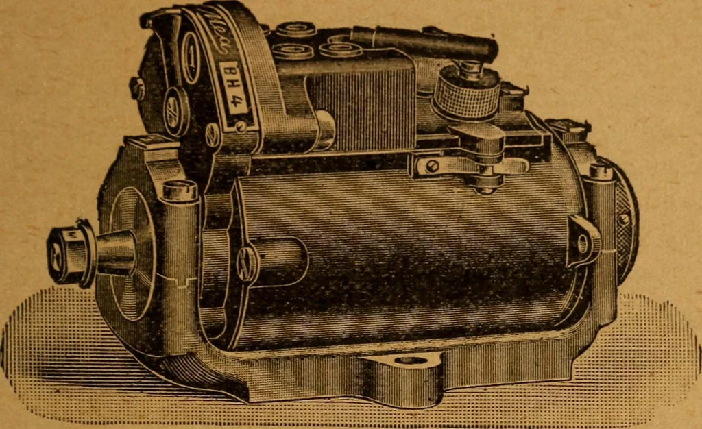 An illustration from Practical hand book of gas, oil and steam engines, stationary, marine, traction; gas burners, oil burners, etc.; farm, traction, automobile, locomotive; a simple, practical and comprehensive book on the construction, operation and repair of all kinds of engines, 1916, leaf 266