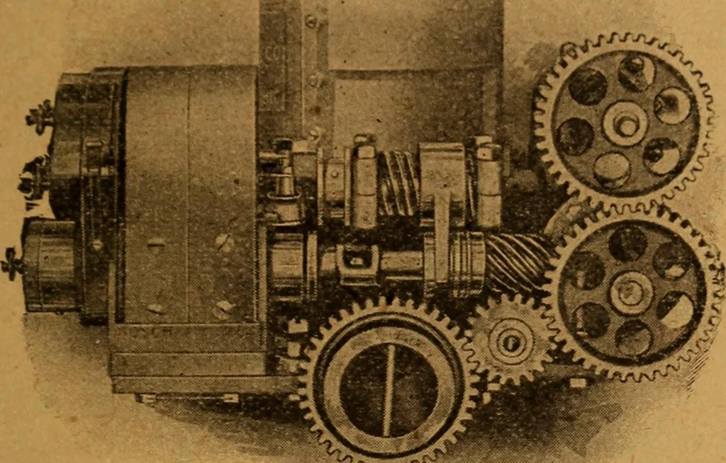 An illustration from Practical hand book of gas, oil and steam engines, stationary, marine, traction; gas burners, oil burners, etc.; farm, traction, automobile, locomotive; a simple, practical and comprehensive book on the construction, operation and repair of all kinds of engines, 1916, leaf 268