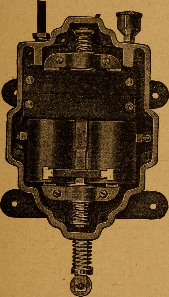 An illustration from Practical hand book of gas, oil and steam engines, stationary, marine, traction; gas burners, oil burners, etc.; farm, traction, automobile, locomotive; a simple, practical and comprehensive book on the construction, operation and repair of all kinds of engines, 1916, leaf 270