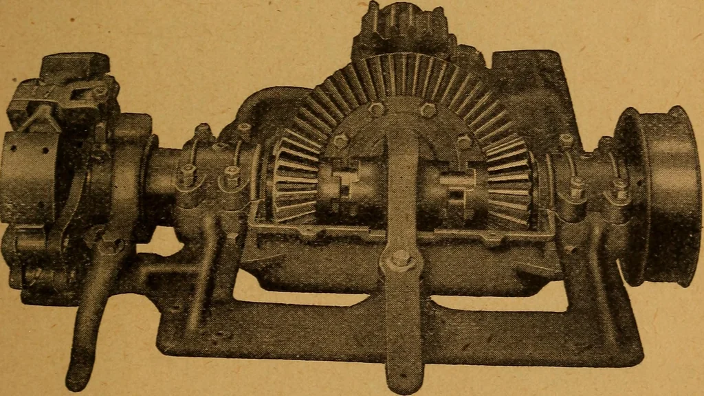 An illustration from Practical hand book of gas, oil and steam engines, stationary, marine, traction; gas burners, oil burners, etc.; farm, traction, automobile, locomotive; a simple, practical and comprehensive book on the construction, operation and repair of all kinds of engines, 1916, leaf 338