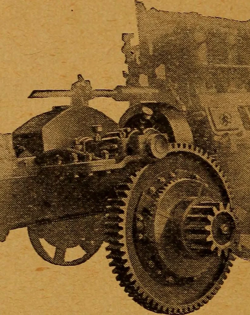 An illustration from Practical hand book of gas, oil and steam engines, stationary, marine, traction; gas burners, oil burners, etc.; farm, traction, automobile, locomotive; a simple, practical and comprehensive book on the construction, operation and repair of all kinds of engines, 1916, leaf 339