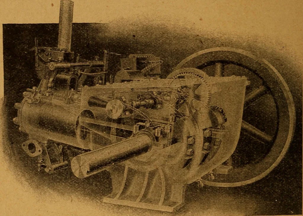 An illustration from Practical hand book of gas, oil and steam engines, stationary, marine, traction; gas burners, oil burners, etc.; farm, traction, automobile, locomotive; a simple, practical and comprehensive book on the construction, operation and repair of all kinds of engines, 1916, leaf 345