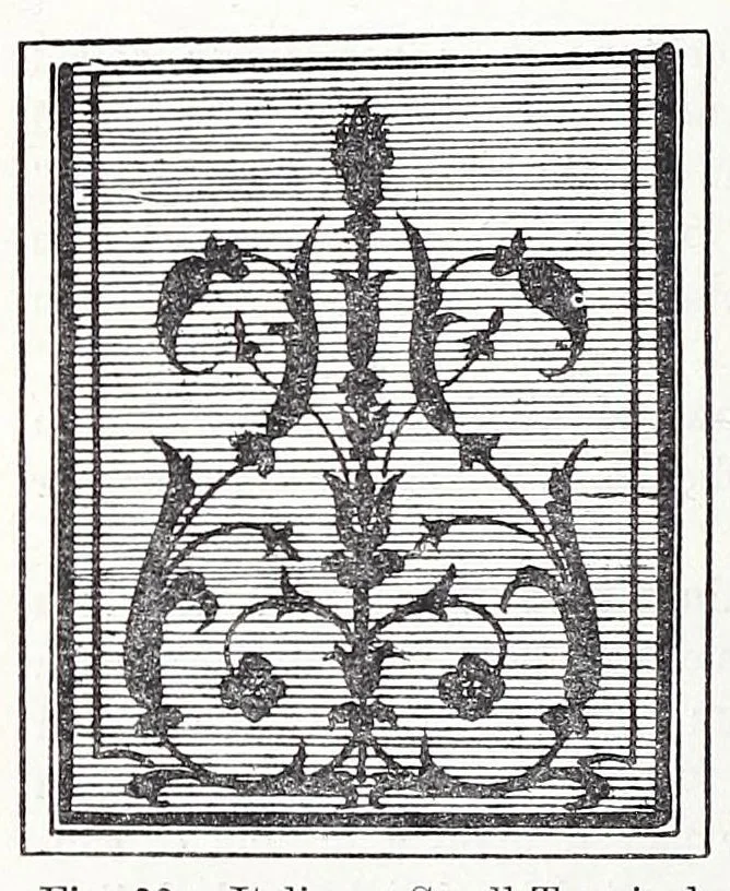 An illustration from Practical house decoration : a guide to the art of ornamental painting, the arrangement of colours in apartments and the principles of decorative design : with some remarks upon the nature and properties of pigments, 1886, leaf 114