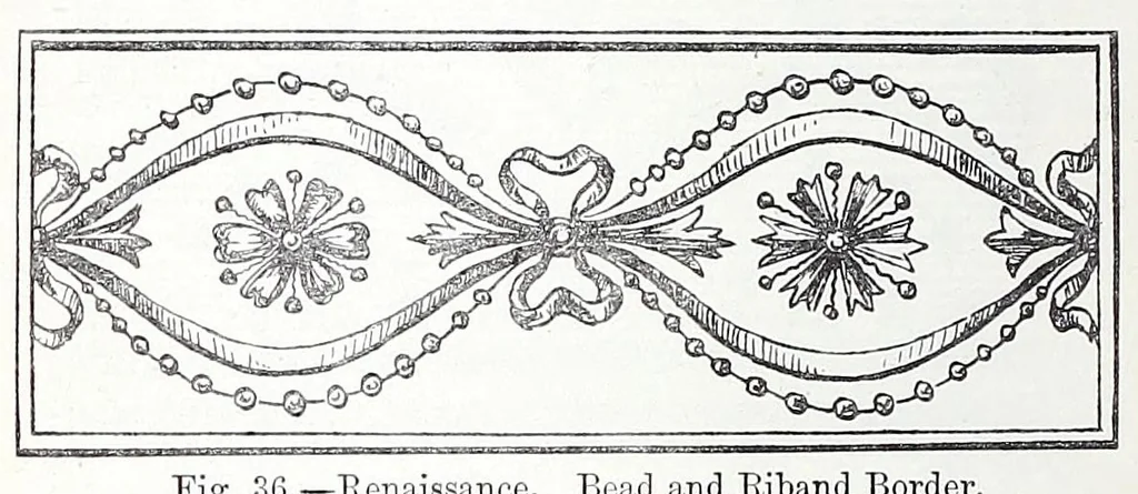 An illustration from Practical house decoration : a guide to the art of ornamental painting, the arrangement of colours in apartments and the principles of decorative design : with some remarks upon the nature and properties of pigments, 1886, leaf 118