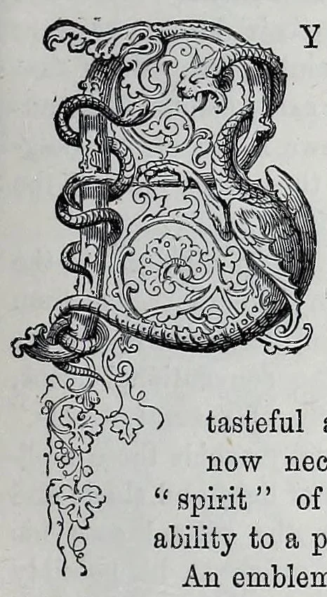 An illustration from Practical house decoration : a guide to the art of ornamental painting, the arrangement of colours in apartments and the principles of decorative design : with some remarks upon the nature and properties of pigments, 1886, leaf 127
