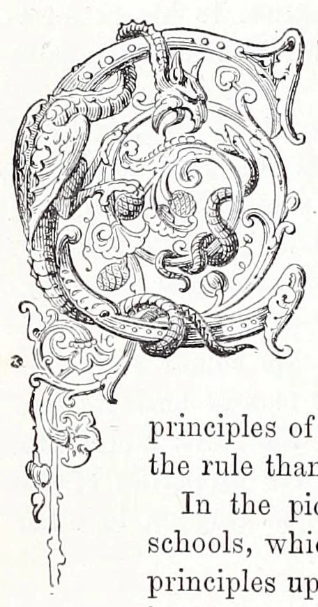 An illustration from Practical house decoration : a guide to the art of ornamental painting, the arrangement of colours in apartments and the principles of decorative design : with some remarks upon the nature and properties of pigments, 1886, leaf 24