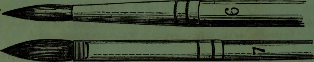 An illustration from Practical instructions in enamel painting on glass, china, tiles, etc., : to which is added full instructions for the manufacture of the vitreous pigments required, with twelve pages of instructions, 1874, leaf 107