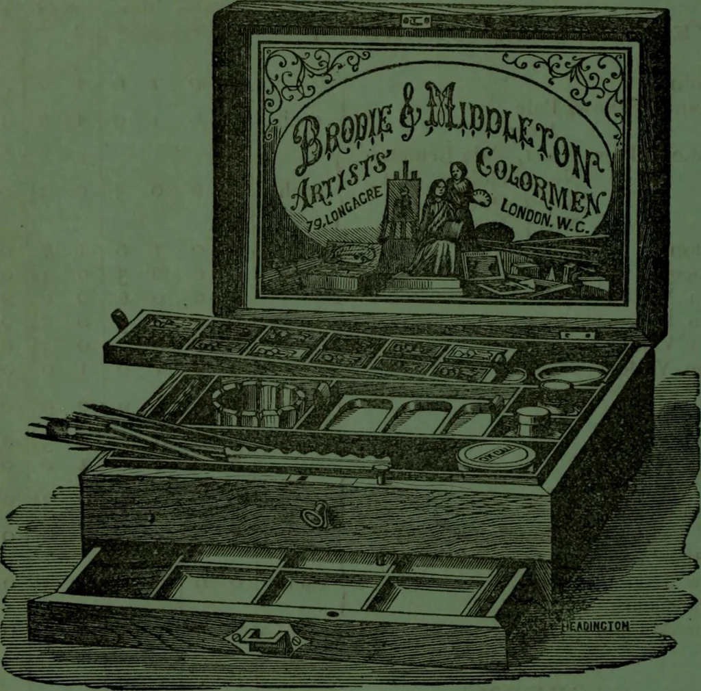An illustration from Practical instructions in enamel painting on glass, china, tiles, etc., : to which is added full instructions for the manufacture of the vitreous pigments required, with twelve pages of instructions, 1874, leaf 113