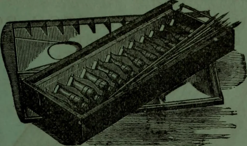 An illustration from Practical instructions in enamel painting on glass, china, tiles, etc., : to which is added full instructions for the manufacture of the vitreous pigments required, with twelve pages of instructions, 1874, leaf 116