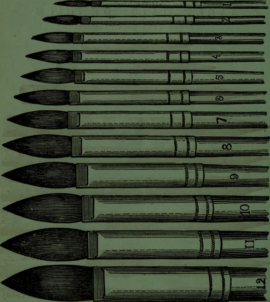 An illustration from Practical instructions in enamel painting on glass, china, tiles, etc., : to which is added full instructions for the manufacture of the vitreous pigments required, with twelve pages of instructions, 1874, leaf 131
