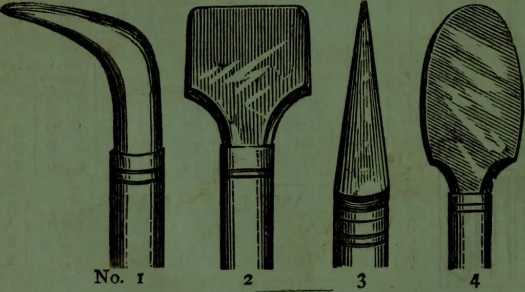 An illustration from Practical instructions in enamel painting on glass, china, tiles, etc., : to which is added full instructions for the manufacture of the vitreous pigments required, with twelve pages of instructions, 1874, leaf 133
