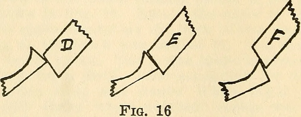 An illustration from Practical lessons on the lever escapement, its tests, errors, their detection and correction, 1916, leaf 43