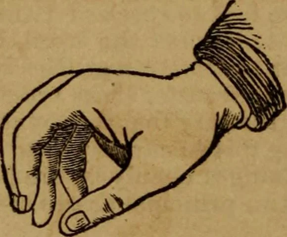 An illustration from The practical magician and ventriloquist's guide : a practical manual of fireside magic and conjuring illusions : containing also complete instructions for acquiring & practising the art of ventriloquism, 1876, leaf 19
