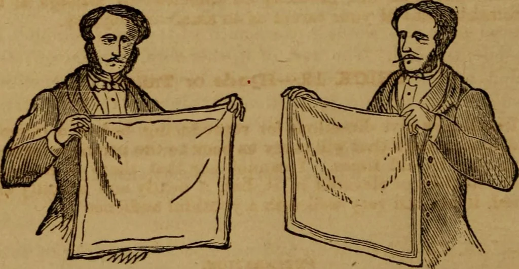 An illustration from The practical magician and ventriloquist's guide : a practical manual of fireside magic and conjuring illusions : containing also complete instructions for acquiring & practising the art of ventriloquism, 1876, leaf 41
