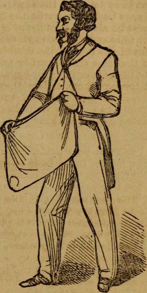 An illustration from The practical magician and ventriloquist's guide : a practical manual of fireside magic and conjuring illusions : containing also complete instructions for acquiring & practising the art of ventriloquism, 1876, leaf 64