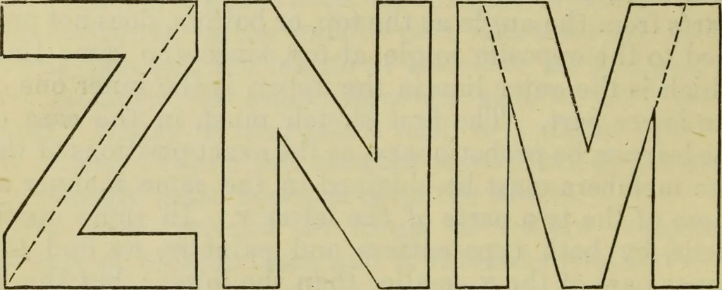 An illustration from A practical manual of house-painting, graining, marbling and sign-writing : containing full information on the processes of house-painting in oil and distemper, the formation of letters and practice of sign-writing, the principles of decorative art, a course of elementary drawing for house-painters, writers, etc., and a collection of useful receipts ; with nine coloured illustrations of woods and marbles, and numerous wood engravings, 1888, leaf 197