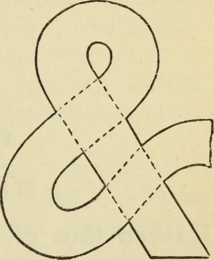 An illustration from A practical manual of house-painting, graining, marbling and sign-writing : containing full information on the processes of house-painting in oil and distemper, the formation of letters and practice of sign-writing, the principles of decorative art, a course of elementary drawing for house-painters, writers, etc., and a collection of useful receipts ; with nine coloured illustrations of woods and marbles, and numerous wood engravings, 1888, leaf 206