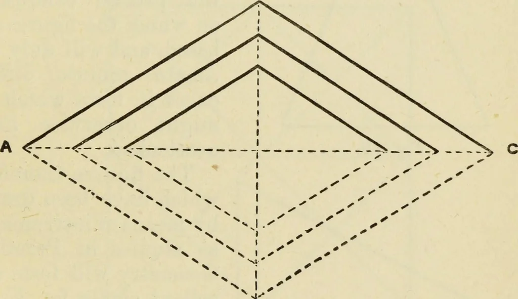 An illustration from A practical manual of house-painting, graining, marbling and sign-writing : containing full information on the processes of house-painting in oil and distemper, the formation of letters and practice of sign-writing, the principles of decorative art, a course of elementary drawing for house-painters, writers, etc., and a collection of useful receipts ; with nine coloured illustrations of woods and marbles, and numerous wood engravings, 1888, leaf 274