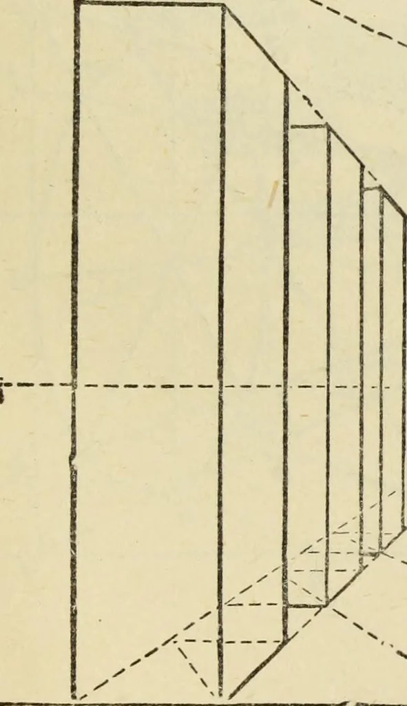 An illustration from A practical manual of house-painting, graining, marbling and sign-writing : containing full information on the processes of house-painting in oil and distemper, the formation of letters and practice of sign-writing, the principles of decorative art, a course of elementary drawing for house-painters, writers, etc., and a collection of useful receipts ; with nine coloured illustrations of woods and marbles, and numerous wood engravings, 1888, leaf 356