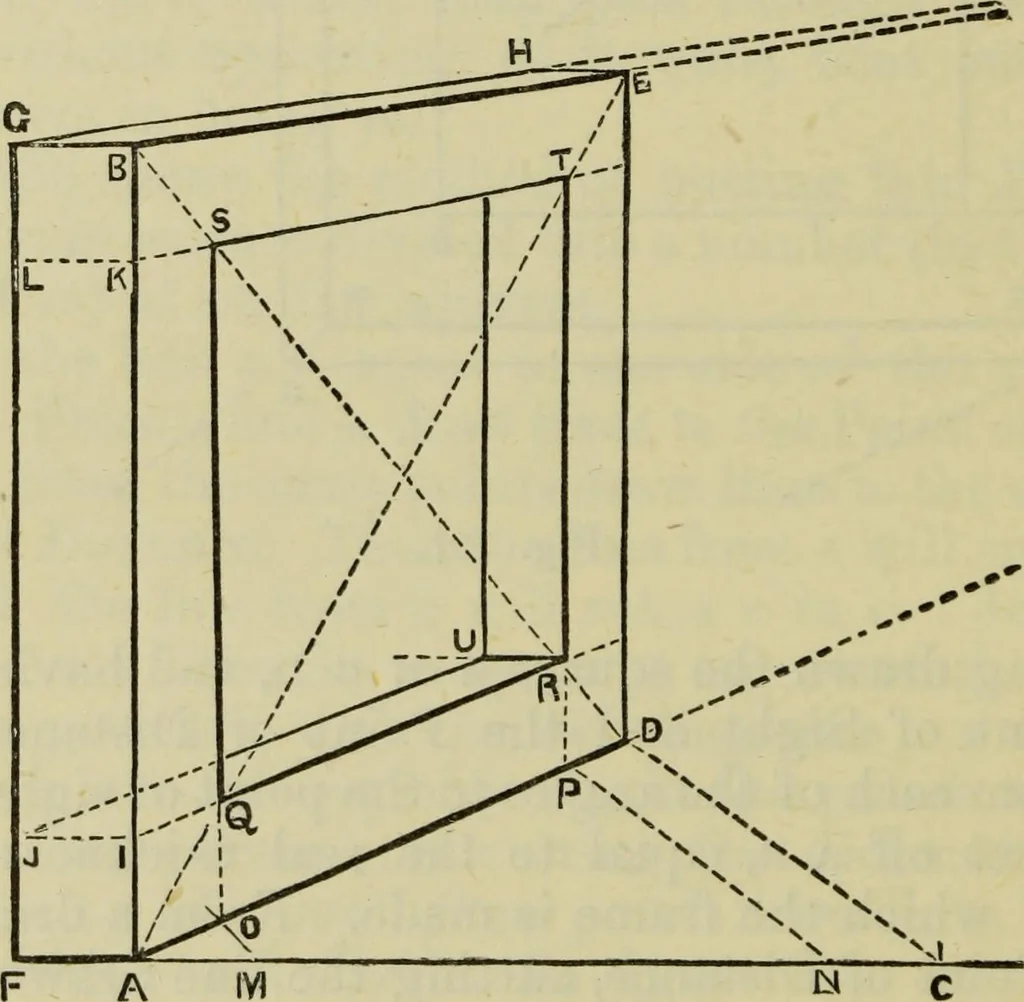 An illustration from A practical manual of house-painting, graining, marbling and sign-writing : containing full information on the processes of house-painting in oil and distemper, the formation of letters and practice of sign-writing, the principles of decorative art, a course of elementary drawing for house-painters, writers, etc., and a collection of useful receipts ; with nine coloured illustrations of woods and marbles, and numerous wood engravings, 1888, leaf 361