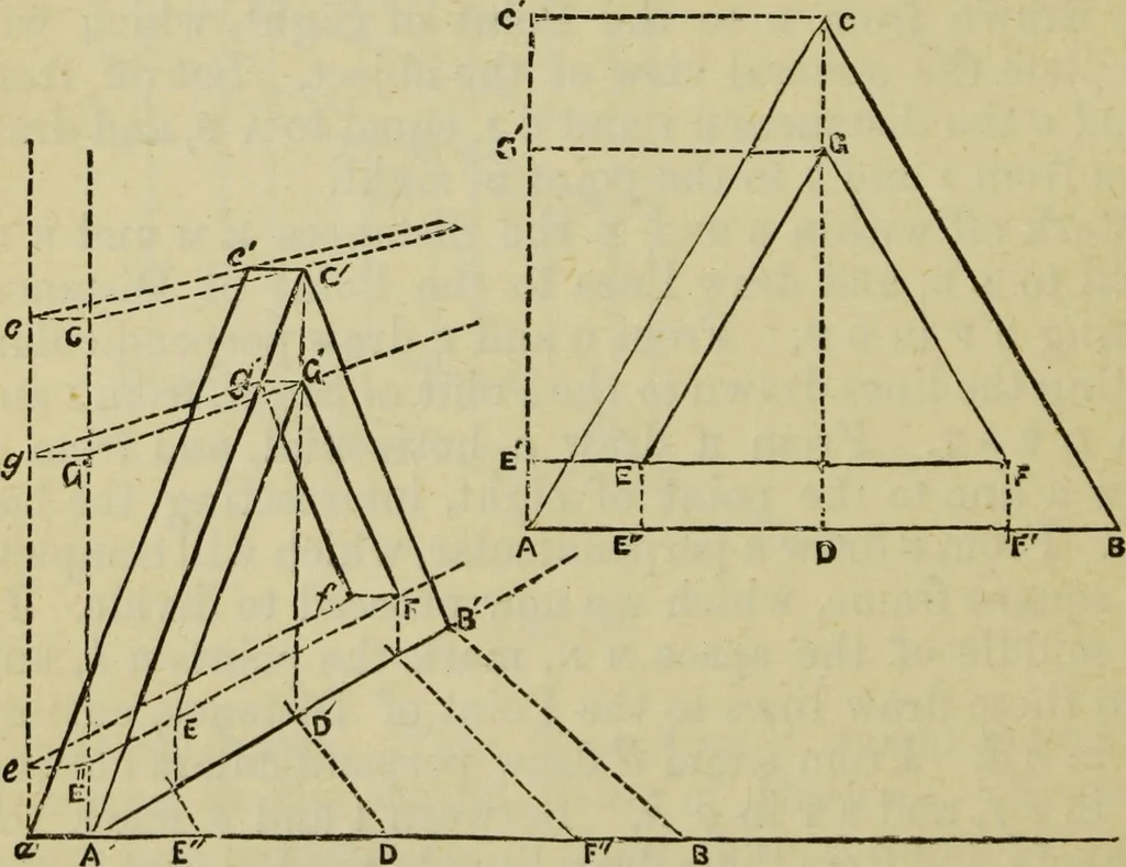 An illustration from A practical manual of house-painting, graining, marbling and sign-writing : containing full information on the processes of house-painting in oil and distemper, the formation of letters and practice of sign-writing, the principles of decorative art, a course of elementary drawing for house-painters, writers, etc., and a collection of useful receipts ; with nine coloured illustrations of woods and marbles, and numerous wood engravings, 1888, leaf 365