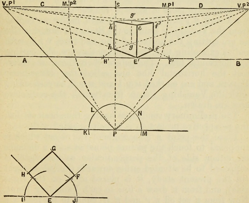 An illustration from A practical manual of house-painting, graining, marbling and sign-writing : containing full information on the processes of house-painting in oil and distemper, the formation of letters and practice of sign-writing, the principles of decorative art, a course of elementary drawing for house-painters, writers, etc., and a collection of useful receipts ; with nine coloured illustrations of woods and marbles, and numerous wood engravings, 1888, leaf 370
