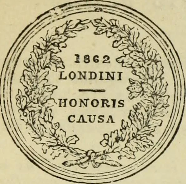 An illustration from A practical manual of house-painting, graining, marbling and sign-writing : containing full information on the processes of house-painting in oil and distemper, the formation of letters and practice of sign-writing, the principles of decorative art, a course of elementary drawing for house-painters, writers, etc., and a collection of useful receipts ; with nine coloured illustrations of woods and marbles, and numerous wood engravings, 1888, leaf 450