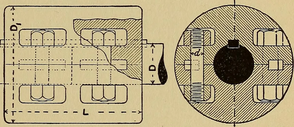 An illustration from Practical mechanical drawing and machine design self taught .., 1907, leaf 106