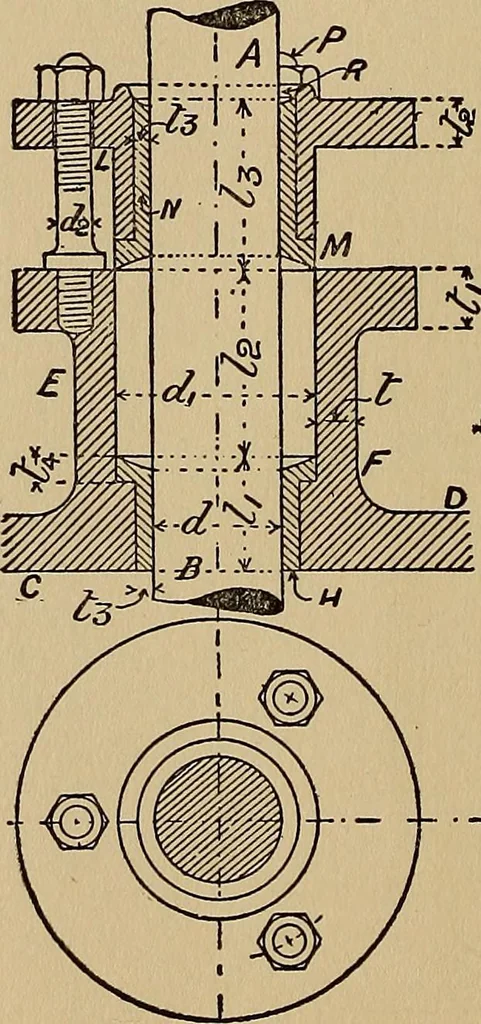 An illustration from Practical mechanical drawing and machine design self taught .., 1907, leaf 113