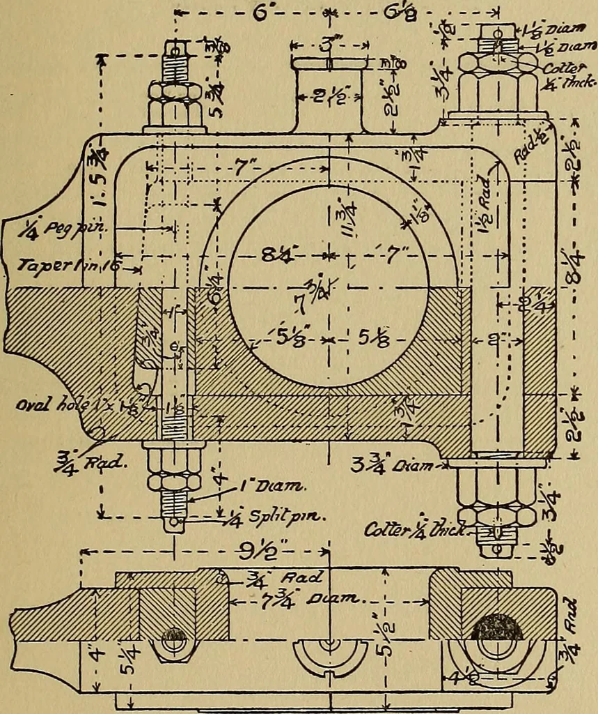An illustration from Practical mechanical drawing and machine design self taught .., 1907, leaf 116