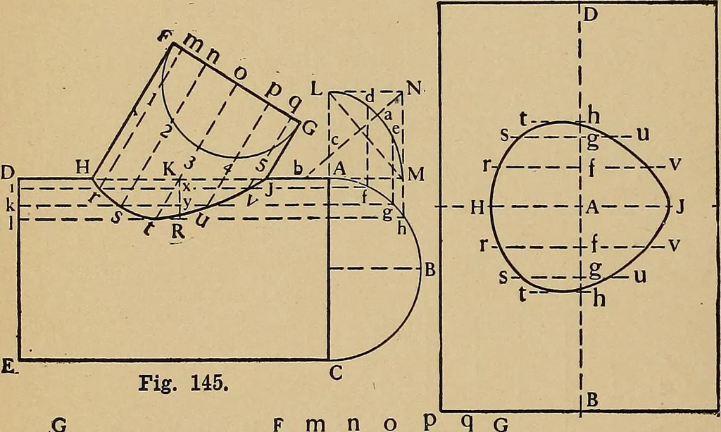An illustration from Practical mechanical drawing and machine design self taught .., 1907, leaf 67