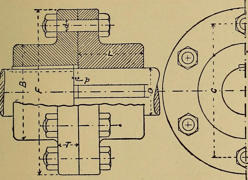 An illustration from Practical mechanical drawing and machine design self taught .., 1907, leaf 82