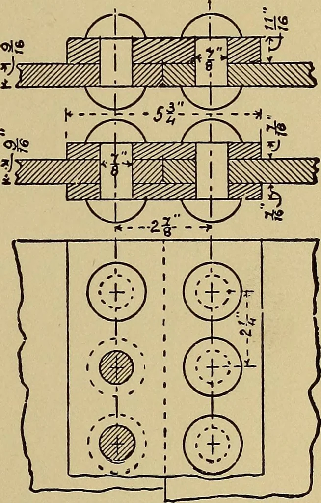 An illustration from Practical mechanical drawing and machine design self taught .., 1907, leaf 82
