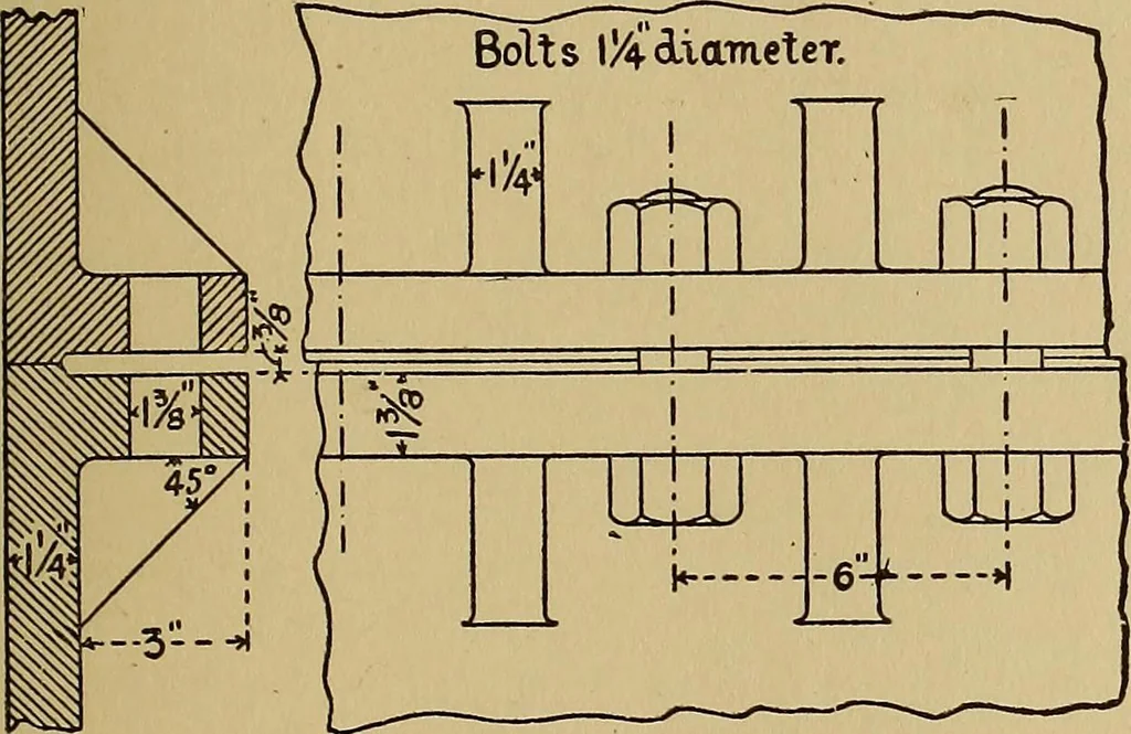 An illustration from Practical mechanical drawing and machine design self taught .., 1907, leaf 84