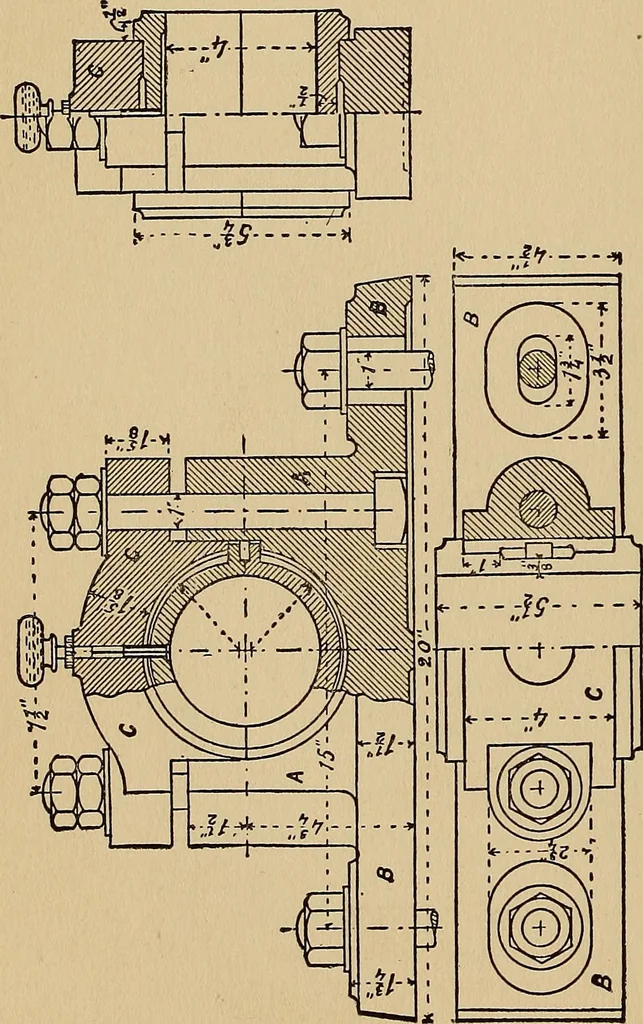 An illustration from Practical mechanical drawing and machine design self taught .., 1907, leaf 85
